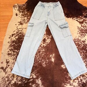 Light Blue Cargo Jeans
